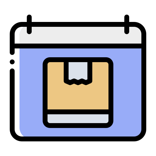 Delivery schedule Generic Color Omission icon