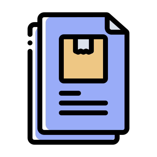 Delivery note Generic Color Omission icon