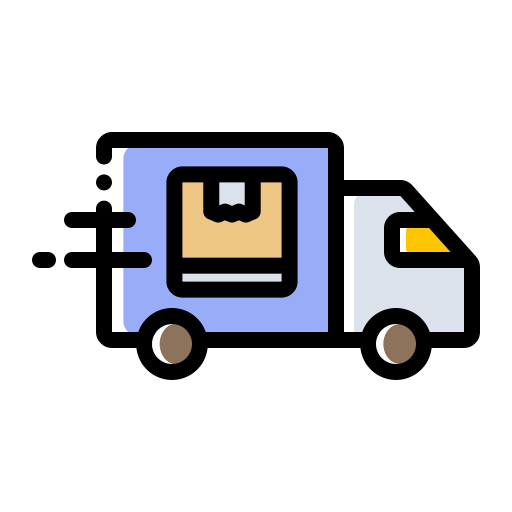 배달 트럭 Generic Color Omission icon