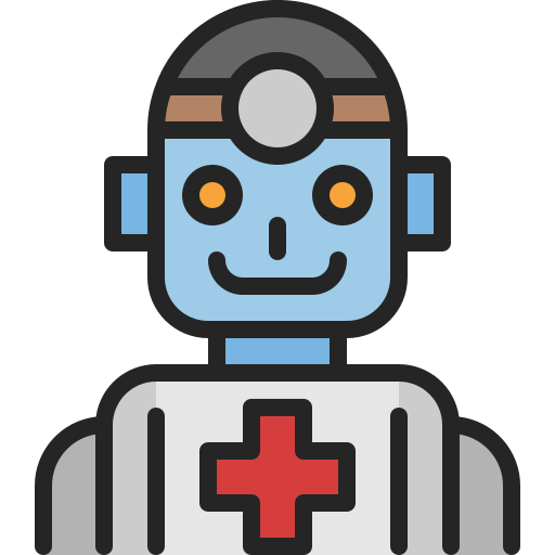Medical robot Generic Outline Color icon