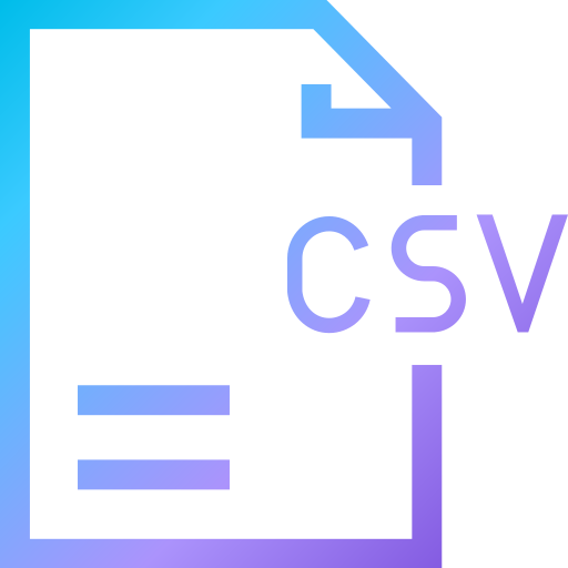 csv Generic Gradient Icône