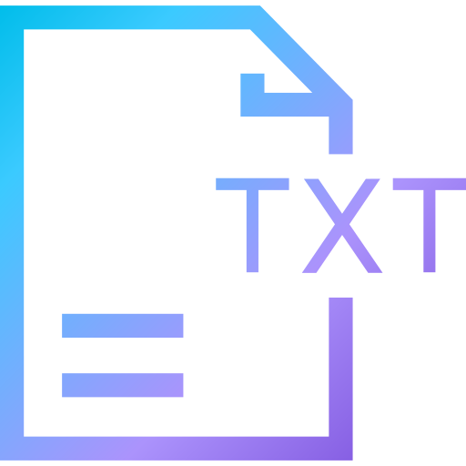 txt Generic Gradient icon
