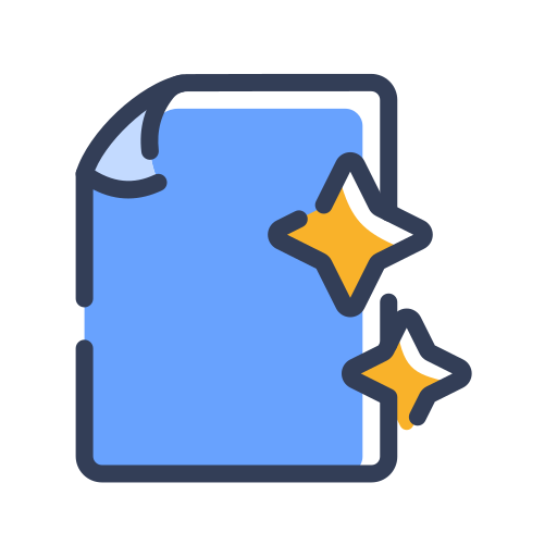New document Generic Color Omission icon