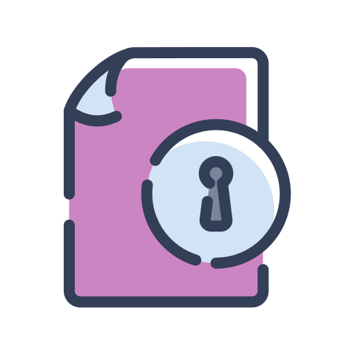 Encrypted data Generic Color Omission icon