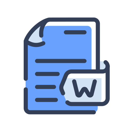 Word document Generic Color Omission icon