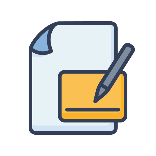 Write letter Generic Outline Color icon