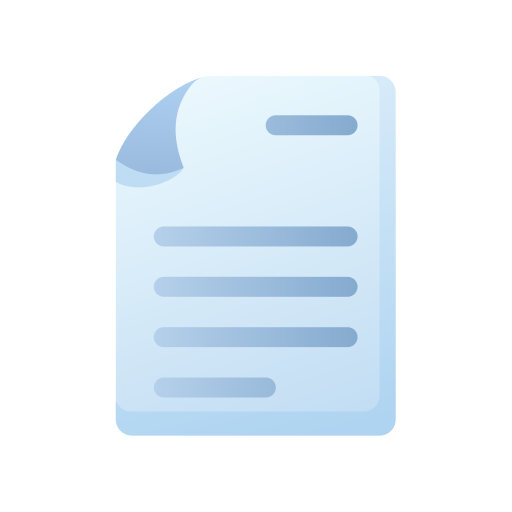 document texte Generic Flat Gradient Icône