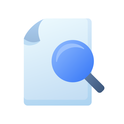 Search file Generic Flat Gradient icon