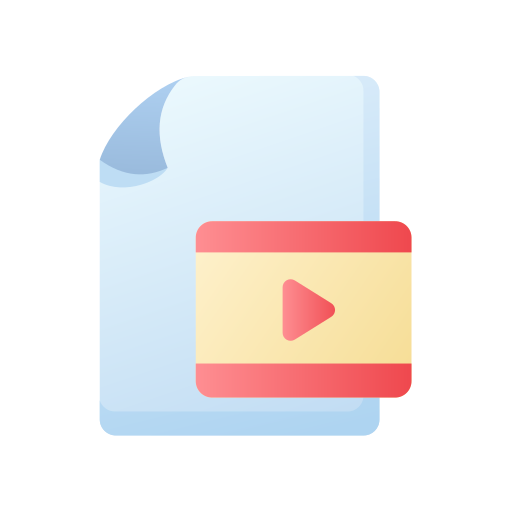 Video file Generic Flat Gradient icon