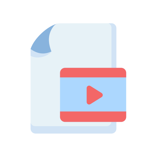 Видео файл Generic Flat иконка