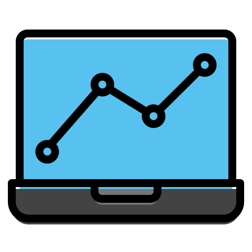 análisis de los datos Generic Outline Color icono