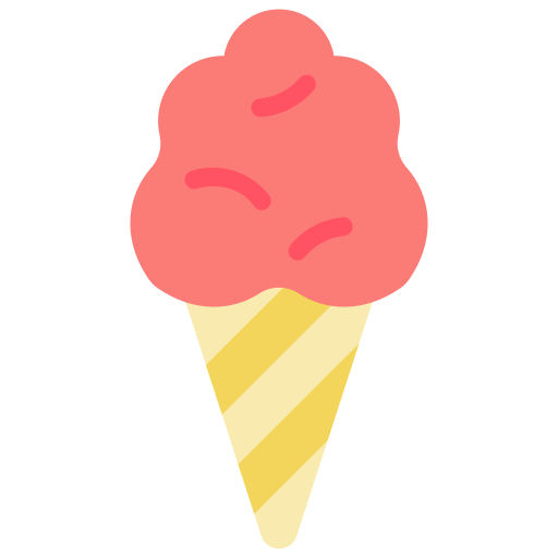 Cotton candy Basic Miscellany Flat icon