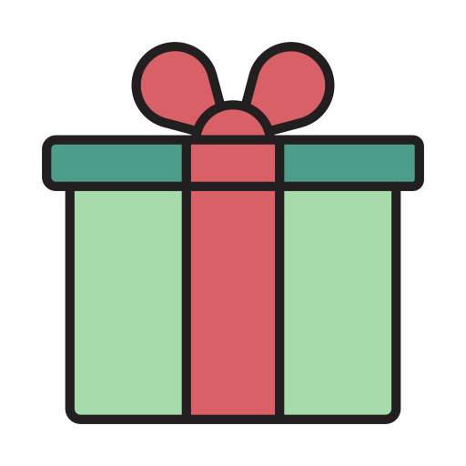 geschenkbox Generic Thin Outline Color icon