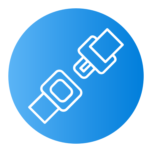 安全ベルト Generic Flat Gradient icon