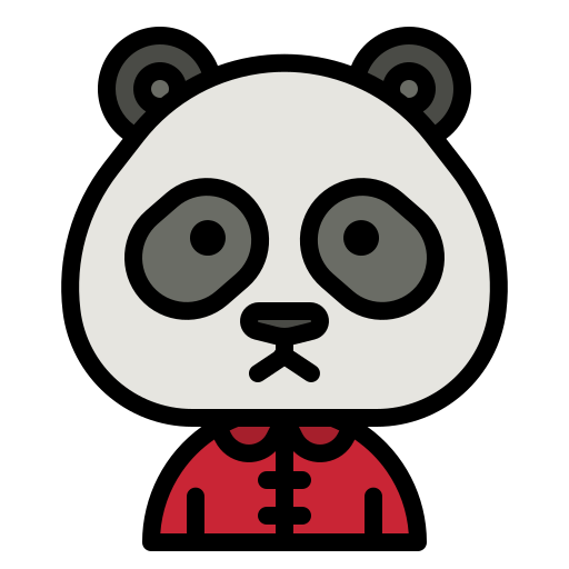 panda photo3idea_studio Lineal Color icono