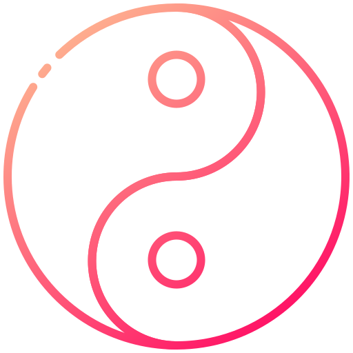 Yin yang Generic Gradient icon