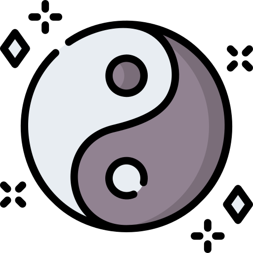 yin yang Special Lineal color ikona