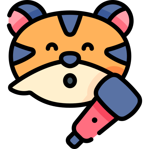 Tiger Kawaii Lineal color icon