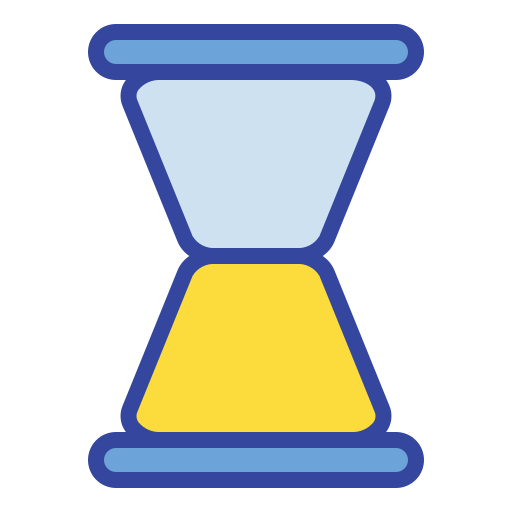 piaskowy zegar Generic Outline Color ikona