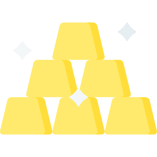 Gold Bars Special Flat icon