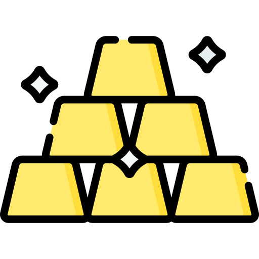 Gold Bars Special Lineal color icon