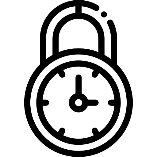 南京錠 Detailed Rounded Lineal icon