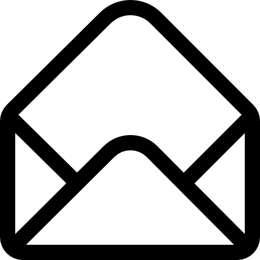 correo Basic Rounded Lineal icono