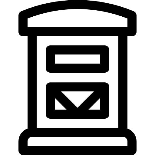 사서함 Basic Rounded Lineal icon