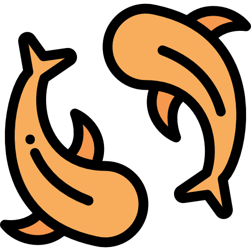金魚 Detailed Rounded Lineal color icon