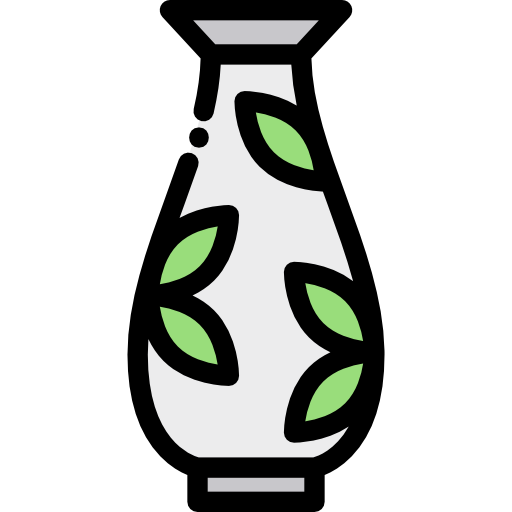 花瓶 Detailed Rounded Lineal color icon