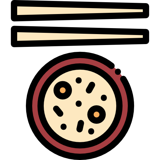 食べ物 Detailed Rounded Lineal color icon