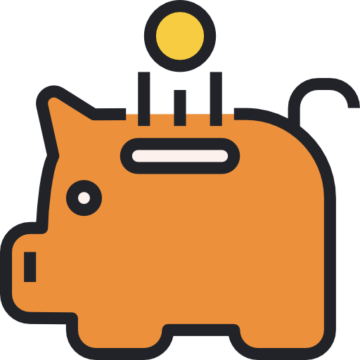 sparschwein Becris Lineal color icon