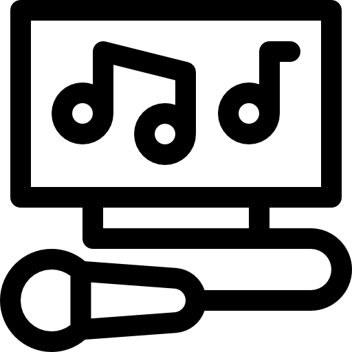 노래방 Basic Rounded Lineal icon