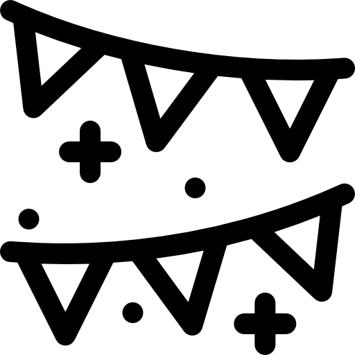 guirnalda Basic Rounded Lineal icono