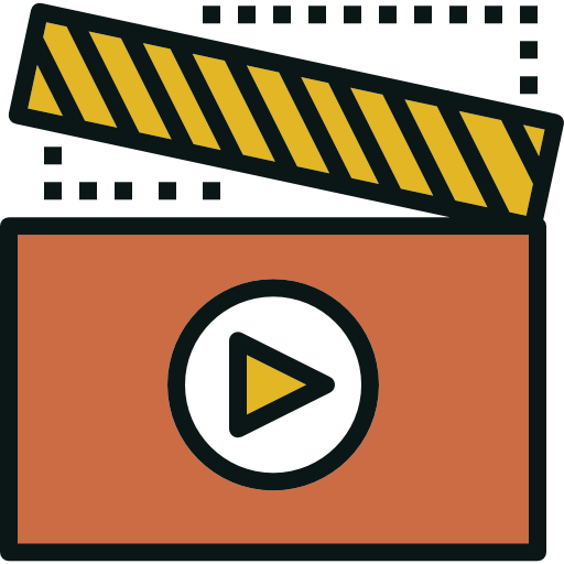 Clapperboard Becris Lineal color icon