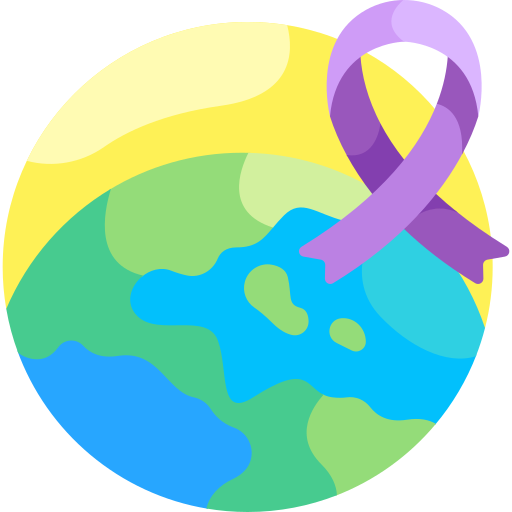 World cancer day Detailed Flat Circular Flat icon