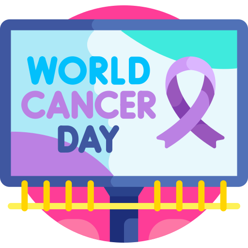 Dia mundial del cancer Detailed Flat Circular Flat icono