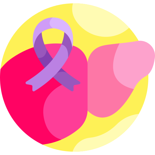 肝臓がん Detailed Flat Circular Flat icon