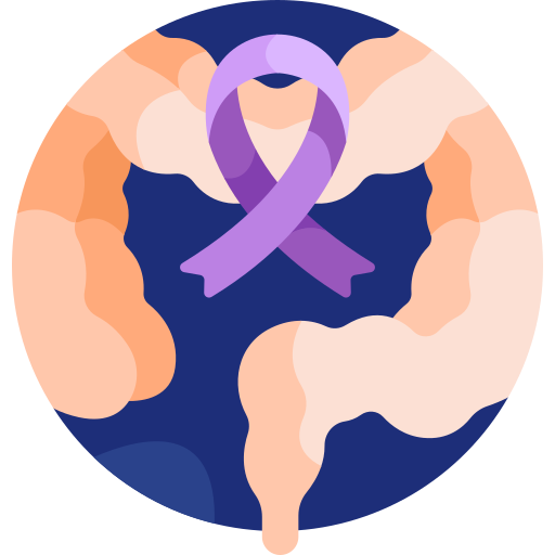 結腸がん Detailed Flat Circular Flat icon