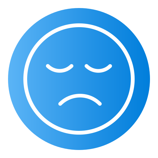 triste Generic Flat Gradient icono