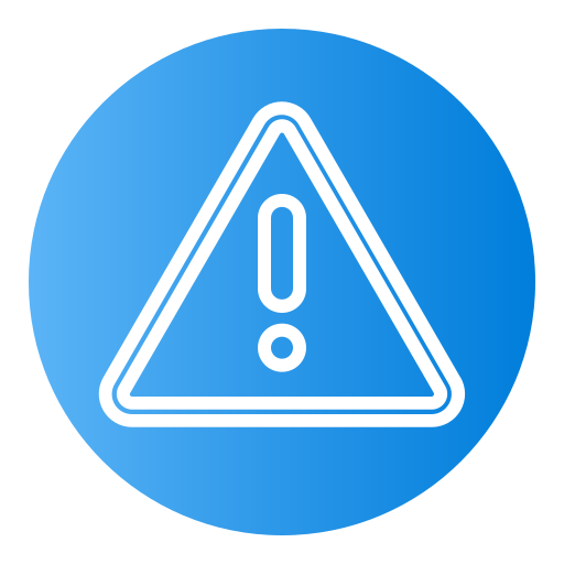 advertencia Generic Flat Gradient icono