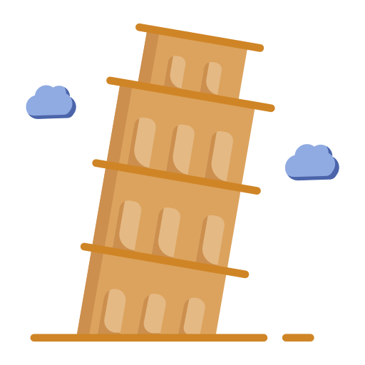 torre inclinada de pisa Generic Flat icono