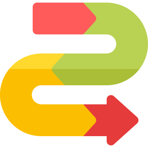 strzałka Basic Rounded Flat ikona