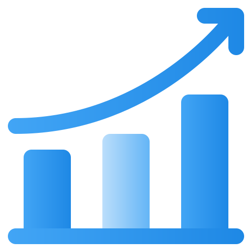 Graph Generic Flat Gradient icon