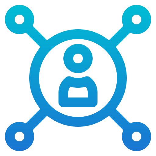sociaal netwerk Generic Gradient icoon