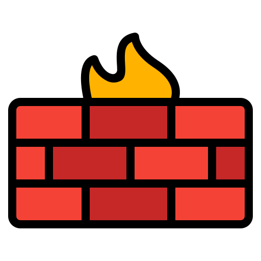 firewall Generic Outline Color icoon