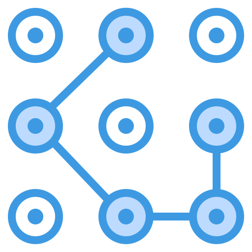 vergrendel patroon Generic Blue icoon