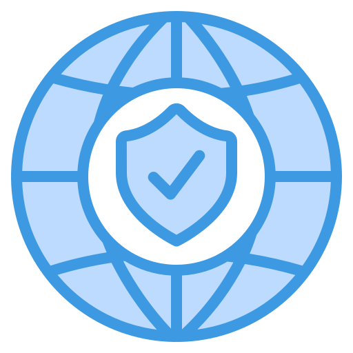 sicurezza internet Generic Blue icona