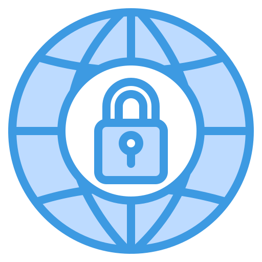 Internet security Generic Blue icon