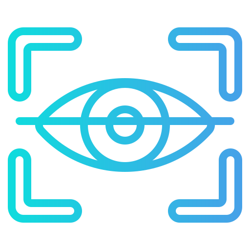 目の認識 Generic Gradient icon